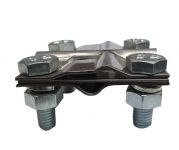 Зажим заземления полоса/пруток — полоса/пруток крестообразный, нержавеющая сталь Зажим заземления полоса/пруток — полоса/пруток крестообразный, нержавеющая сталь