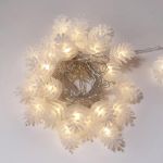 Гирлянда светодиодная "Шишки" 5м 30LED тепл. бел. 1.8Вт IP20 с контроллером 8 режимов провод прозр. ПВХ Neon-Night 303-069