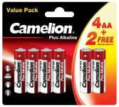 Элемент питания LR6 Plus Alkaline 4+2 (4+2LR6-BP) 1.5В (блист.6шт) Camelion 14113 Элемент питания LR6 Plus Alkaline 4+2 (4+2LR6-BP) 1.5В (блист.6шт) Camelion 14113