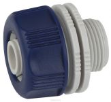 Адаптер для шланга 19мм (3/4) с наружной резьбой пластик (50/200/2400) Green Apple Б0017776 Адаптер для шланга 19мм (3/4) с наружной резьбой пластик (50/200/2400) Green Apple Б0017776