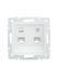 Розетка компьютерная + телефонная 1-м СП Vesna механизм бел. LEZARD 742-0288-143