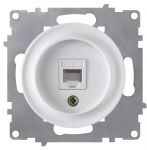 Розетка компьютерная 1-м СП Florence RJ45 кат.5E механизм бел. (1E20701300) OneKeyElectro 2172770 Розетка компьютерная 1-м СП Florence RJ45 кат.5E механизм бел. (1E20701300) OneKeyElectro 2172770