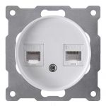 Розетка компьютерная 2-м СП Florence RJ45 кат.5E механизм бел. (1E20901300) OneKeyElectro 2172772 Розетка компьютерная 2-м СП Florence RJ45 кат.5E механизм бел. (1E20901300) OneKeyElectro 2172772