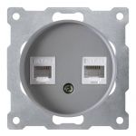 Розетка компьютерная 2-м СП Florence RJ45 кат.5E механизм сер. (1E20901302) OneKeyElectro 2172841 Розетка компьютерная 2-м СП Florence RJ45 кат.5E механизм сер. (1E20901302) OneKeyElectro 2172841