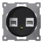 Розетка компьютерная 2-м СП Florence RJ45 кат.5E механизм черн. (1E20901303) OneKeyElectro 2172818 Розетка компьютерная 2-м СП Florence RJ45 кат.5E механизм черн. (1E20901303) OneKeyElectro 2172818
