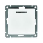 Выключатель 1-кл. СП Афина 10А IP20 с подсветкой механизм бел. Universal A0121 Выключатель 1-кл. СП Афина 10А IP20 с подсветкой механизм бел. Universal A0121