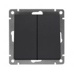 Выключатель 2-кл. СП Афина 10А IP20 механизм графит Universal A0023-Gr Выключатель 2-кл. СП Афина 10А IP20 механизм графит Universal A0023-Gr