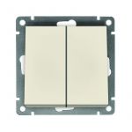 Выключатель 2-кл. СП Афина 10А IP20 механизм сл. кость (ivory) Universal A0023-I Выключатель 2-кл. СП Афина 10А IP20 механизм сл. кость (ivory) Universal A0023-I