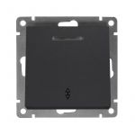 Переключатель проходной 1-кл. СП Афина 10А IP20 с подсветкой механизм графит Universal A0125-Gr Переключатель проходной 1-кл. СП Афина 10А IP20 с подсветкой механизм графит Universal A0125-Gr