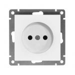 Розетка 1-м СП Афина 16А IP20 без заземл. механизм бел. Universal A0022 Розетка 1-м СП Афина 16А IP20 без заземл. механизм бел. Universal A0022