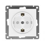 Розетка 1-м СП Афина 16А IP20 с заземл. защ. шторки механизм бел. Universal A0049 Розетка 1-м СП Афина 16А IP20 с заземл. защ. шторки механизм бел. Universal A0049