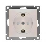 Розетка 1-м СП Афина 16А IP20 с заземл. защ. шторки механизм жемчуг Universal A0049-OBr Розетка 1-м СП Афина 16А IP20 с заземл. защ. шторки механизм жемчуг Universal A0049-OBr
