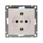 Розетка 1-м СП Афина 16А IP20 с заземл. механизм жемчуг Universal A0028-OBr Розетка 1-м СП Афина 16А IP20 с заземл. механизм жемчуг Universal A0028-OBr