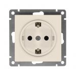 Розетка 1-м СП Афина 16А IP20 с заземл. механизм сл. кость (ivory) Universal A0028-I Розетка 1-м СП Афина 16А IP20 с заземл. механизм сл. кость (ivory) Universal A0028-I