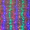 Гирлянда светодиодная "Светодиодный Дождь" 1.5х1м 96LED мультиколор 8Вт 230В IP20 с контроллером провод прозр. Neon-Night 235-029