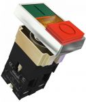 Переключатель на 2 положения I-O ПЕ-22 PPBB d22мм 220В неон зел./красн. DEKraft 25062DEK Переключатель на 2 положения I-O ПЕ-22 PPBB d22мм 220В неон зел./красн. DEKraft 25062DEK