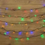 Гирлянда светодиодная "Твинкл Лайт" 20м 160LED мультиколор 10Вт 220-240В IP20 с контроллером 8 режимов провод ПВХ темн. зел. Neon-Night 303-119