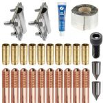 Комплект заземления омедненный 15 метров (d=16 мм х 1,5 метра) Комплект заземления омедненный 15 метров (d=16 мм х 1,5 метра)