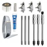 Комплект заземления для газового котла нержавеющий 3 очага х 3 метра Комплект заземления для газового котла нержавеющий 3 очага х 3 метра