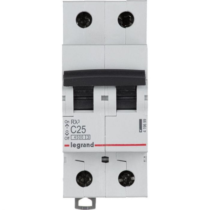 Выключатель автоматический модульный 2п C 25А 4.5кА RX3 Leg 419699
