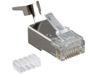 Разъем RJ45 8P8C кат.6 FTP PLUG-8P8C-UV-C6-TW-SH-10 экранир. универс. (уп.10шт) Hyperline 49340 Разъем RJ45 8P8C кат.6 FTP PLUG-8P8C-UV-C6-TW-SH-10 экранир. универс. (уп.10шт) Hyperline 49340