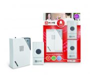 Звонок беспроводной полиф. ЗБН-5 32 мелодии 120м с цифровым кодированием с двумя кнопками IP44 бел./сер. IN HOME 4690612013336 Звонок беспроводной полиф. ЗБН-5 32 мелодии 120м с цифровым кодированием с двумя кнопками IP44 бел./сер. IN HOME 4690612013336