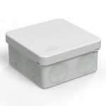 Коробка распределительная ОП для прямого монтажа двухкомпонентная безгалогенная (HF) 80х80х40 Промрукав 60-0210 Коробка распределительная ОП для прямого монтажа двухкомпонентная безгалогенная (HF) 80х80х40 Промрукав 60-0210