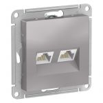 Розетка компьютерная 2-м AtlasDesign RJ45 кат.5E механизм алюм. SE ATN000385 Розетка компьютерная 2-м AtlasDesign RJ45 кат.5E механизм алюм. SE ATN000385