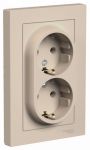 Розетка 2-м. AtlasDesign 16А с заземл. в сборе песочн. SE ATN001224 Розетка 2-м. AtlasDesign 16А с заземл. в сборе песочн. SE ATN001224