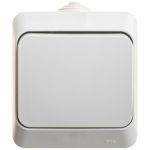 Переключатель проходной 1-кл. ОП Этюд 10А IP44 10AX сер. SE BA10-046C