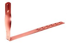 Скрученный держатель под черепицу 330 мм, медный