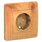 Розетка 1-м СП Blanca 16А IP20 250В с заземл. защ. шторки ясень SE BLNRS001115 Розетка 1-м СП Blanca 16А IP20 250В с заземл. защ. шторки ясень SE BLNRS001115