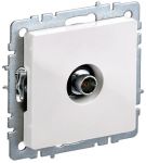 Розетка телевизионная оконечная TV СП Brite РТВ11-0-БрБ бел. IEK BR-A10-O-K01 Розетка телевизионная оконечная TV СП Brite РТВ11-0-БрБ бел. IEK BR-A10-O-K01