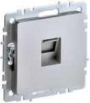 Розетка компьютерная СП RJ45 кат.5E BRITE РК10-БрА алюм. IEK BR-K10-1-K47 Розетка компьютерная СП RJ45 кат.5E BRITE РК10-БрА алюм. IEK BR-K10-1-K47