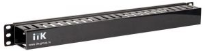 Органайзер кабельный 19 дюйм 1U глубина 60мм с крышкой пластик черн. ITK CO05-1PC Органайзер кабельный 19 дюйм 1U глубина 60мм с крышкой пластик черн. ITK CO05-1PC