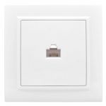 Розетка компьютерная 1-м СП Минск RJ45 бел. Basic EKF ERK01-035-10 Розетка компьютерная 1-м СП Минск RJ45 бел. Basic EKF ERK01-035-10