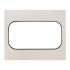 Рамка для розетки 2-м Стокгольм бел. с линией цвета черн. PROxima EKF EYM-G-303-20