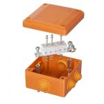 Коробка ответвительная FS 100х100х50мм 5р 450В 20А 10кв.мм с каб. вводами и клеммн. IP55 пластик. DKC FSB11510 Коробка ответвительная FS 100х100х50мм 5р 450В 20А 10кв.мм с каб. вводами и клеммн. IP55 пластик. DKC FSB11510