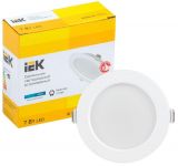 Светильник светодиодный ДВО 1611 7Вт 4000К IP20 круг бел. IEK LDVO0-1611-07-4000-K01 Светильник светодиодный ДВО 1611 7Вт 4000К IP20 круг бел. IEK LDVO0-1611-07-4000-K01