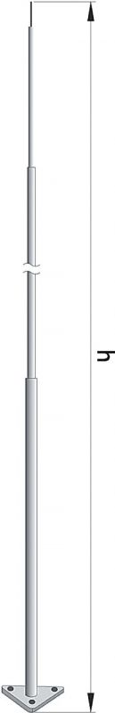 Мачта секционная для пассивного молниеприемника, 21 м