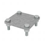 Соединитель полоса-полоса 25-40мм с разделит. пластиной 80х80мм DKC NG3105 Соединитель полоса-полоса 25-40мм с разделит. пластиной 80х80мм DKC NG3105