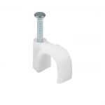 Скоба крепежная круглая с гвоздем 8мм пластик. (уп.50шт) EKF plcn-sr-8 Скоба крепежная круглая с гвоздем 8мм пластик. (уп.50шт) EKF plcn-sr-8