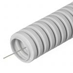 Труба гофрированная ПВХ d20мм с протяжкой сер. (уп.100м) Строитель PR.032000 Труба гофрированная ПВХ d20мм с протяжкой сер. (уп.100м) Строитель PR.032000