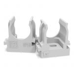 Держатель для труб (клипса) d16мм для монтажного пистолета в п/э сер. Промрукав PR13.0119 Держатель для труб (клипса) d16мм для монтажного пистолета в п/э сер. Промрукав PR13.0119