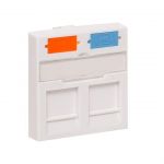 Вставка розеточная 45х45мм формат Mosaic на 2 модуля Keystone защ. шторки и маркерами бел. TeraLINK PRO EKF TRP-INS-MOS-2M2P-WH Вставка розеточная 45х45мм формат Mosaic на 2 модуля Keystone защ. шторки и маркерами бел. TeraLINK PRO EKF TRP-INS-MOS-2M2P-WH