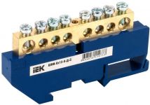 Шина нулевая на DIN-изол. ШНИ 8х12-8-Д-С IEK YNN10-812-8D-K07 Шина нулевая на DIN-изол. ШНИ 8х12-8-Д-С IEK YNN10-812-8D-K07