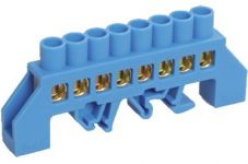 Шина нулевая в комб. DIN-изол. "Стойка" ШНИ-8х12-8-КС-С IEK YNN10-812-8DP-K07 Шина нулевая в комб. DIN-изол. "Стойка" ШНИ-8х12-8-КС-С IEK YNN10-812-8DP-K07